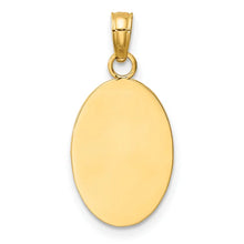 10k Oval Saint Christopher Medal Pendant