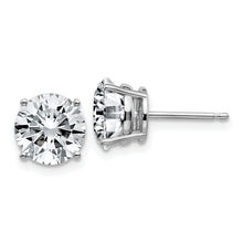 Moissanite 4-Prong Basket Post Earring