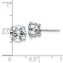 Moissanite 4-Prong Basket Post Earring