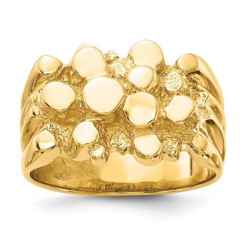 Men's Gold Nugget Rings