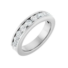 14K White Gold 1 CTW Lab-Grown Diamond Anniversary Band Size 6