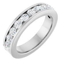 14K White Gold 1 CTW Lab-Grown Diamond Anniversary Band Size 6