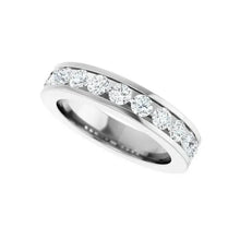 14K White Gold 1 CTW Lab-Grown Diamond Anniversary Band Size 6