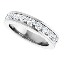 14K White Gold 1 CTW Lab-Grown Diamond Anniversary Band Size 6