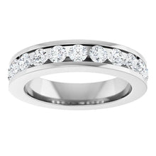 14K White Gold 1 CTW Lab-Grown Diamond Anniversary Band Size 6