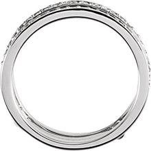 14K White Gold 1/5 CTW Lab Grown Diamond Ring Guard