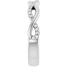 14K White Gold 1/8 CTW Lab-Grown Diamond Anniversary Band