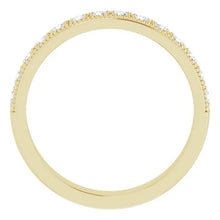 14K Yellow Gold 3/8 CTW Lab-Grown Diamond Anniversary Band