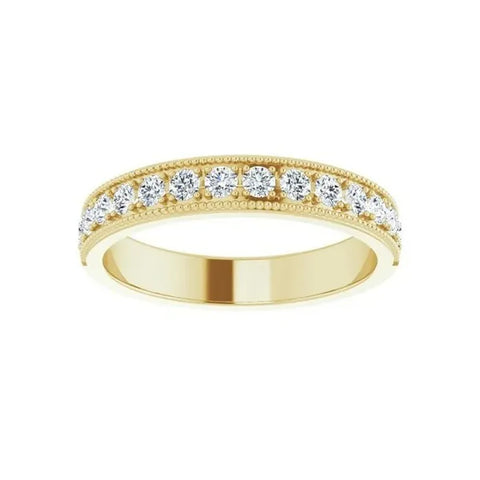 14K Yellow Gold 3/8 CTW Lab-Grown Diamond Anniversary Band