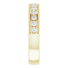 14K Yellow Gold 3/8 CTW Lab-Grown Diamond Anniversary Band