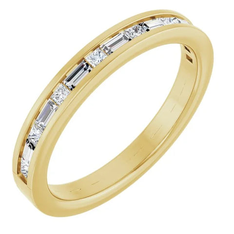 14K Yellow Gold 3/8 CTW Lab-Grown Diamond Channel Set Anniversary Band