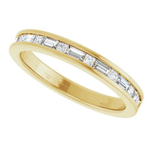 14K Yellow Gold 3/8 CTW Lab-Grown Diamond Channel Set Anniversary Band