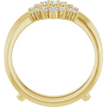 14K Yellow Gold 1/4 CTW Lab-Grown Diamond Ring Guard
