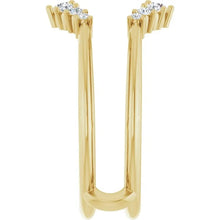 14K Yellow Gold 1/4 CTW Lab-Grown Diamond Ring Guard