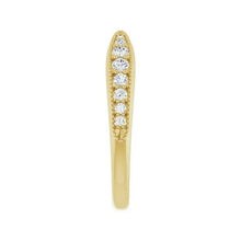 14K Yellow Gold 1/4 CTW Lab-Grown Diamond Contour Band