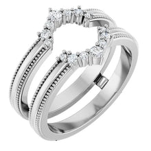 14K White Gold 1/6 CTW Lab-Grown Diamond Ring Guard