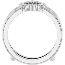 14K White Gold 1/6 CTW Lab-Grown Diamond Ring Guard
