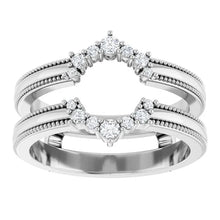 14K White Gold 1/6 CTW Lab-Grown Diamond Ring Guard