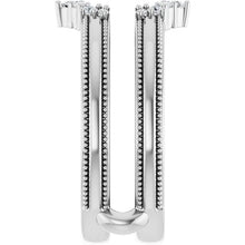 14K White Gold 1/6 CTW Lab-Grown Diamond Ring Guard