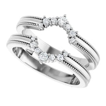 14K White Gold 1/6 CTW Lab-Grown Diamond Ring Guard