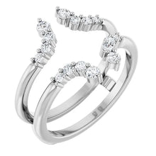 14K White Gold 1/3 CTW Lab-Grown Diamond Ring Guard