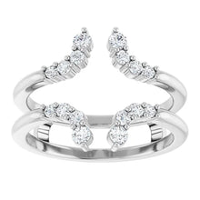 14K White Gold 1/3 CTW Lab-Grown Diamond Ring Guard