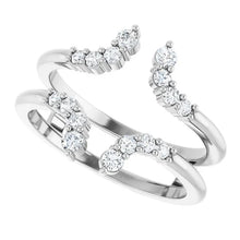 14K White Gold 1/3 CTW Lab-Grown Diamond Ring Guard