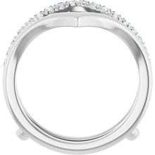 14K White Gold 1/4 CTW Lab-Grown Diamond Ring Guard
