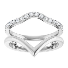 14K White Gold 1/4 CTW Lab-Grown Diamond Ring Guard