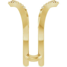 14K Yellow Gold 1/6 CTW Lab-Grown Diamond Ring Guard