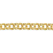 Gold Double Link Charm Bracelets
