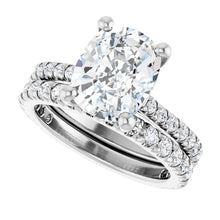 14K White Gold 4 3/8 CTW Lab-Grown Diamond Engagement Ring