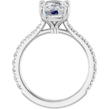14K White Gold 4 3/8 CTW Lab-Grown Diamond Engagement Ring