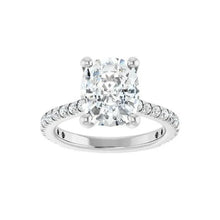 14K White Gold 4 3/8 CTW Lab-Grown Diamond Engagement Ring