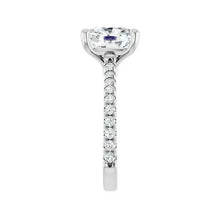 14K White Gold 4 3/8 CTW Lab-Grown Diamond Engagement Ring
