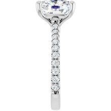 14K White Gold 4 3/8 CTW Lab-Grown Diamond Engagement Ring
