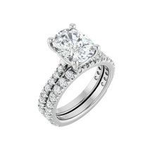 14K White Gold 4 3/8 CTW Lab-Grown Diamond Engagement Ring