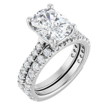 14K White Gold 4 3/8 CTW Lab-Grown Diamond Engagement Ring