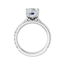 14K White Gold 4 3/8 CTW Lab-Grown Diamond Engagement Ring