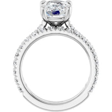 14K White Gold 4 3/8 CTW Lab-Grown Diamond Engagement Ring