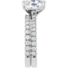 14K White Gold 4 3/8 CTW Lab-Grown Diamond Engagement Ring