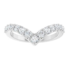 14K White Gold 1/2 CTW Lab-Grown Diamond Contour Band