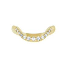 14K Yellow Gold 1/5 CTW Lab-Grown Diamond Contour Band