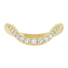 14K Yellow Gold 1/5 CTW Lab-Grown Diamond Contour Band