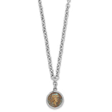Leslie's Sterling Silver Rhodium-plated Bronze Roman Coin Necklace