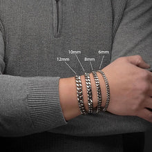 12mm Steel Miami Cuban Chain Bracelet