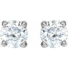 14K White Gold 1/4 CTW Natural Diamond Earrings