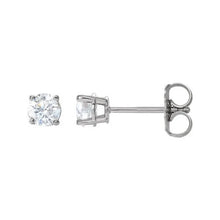 14K White Gold 1/2 CTW Natural Diamond Earrings