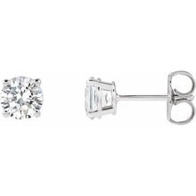 14K White Gold 1 CTW Natural Diamond Earrings