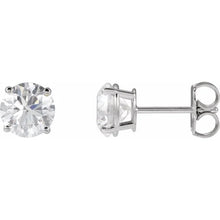 14K White Gold 1 CTW Natural Diamond Earrings